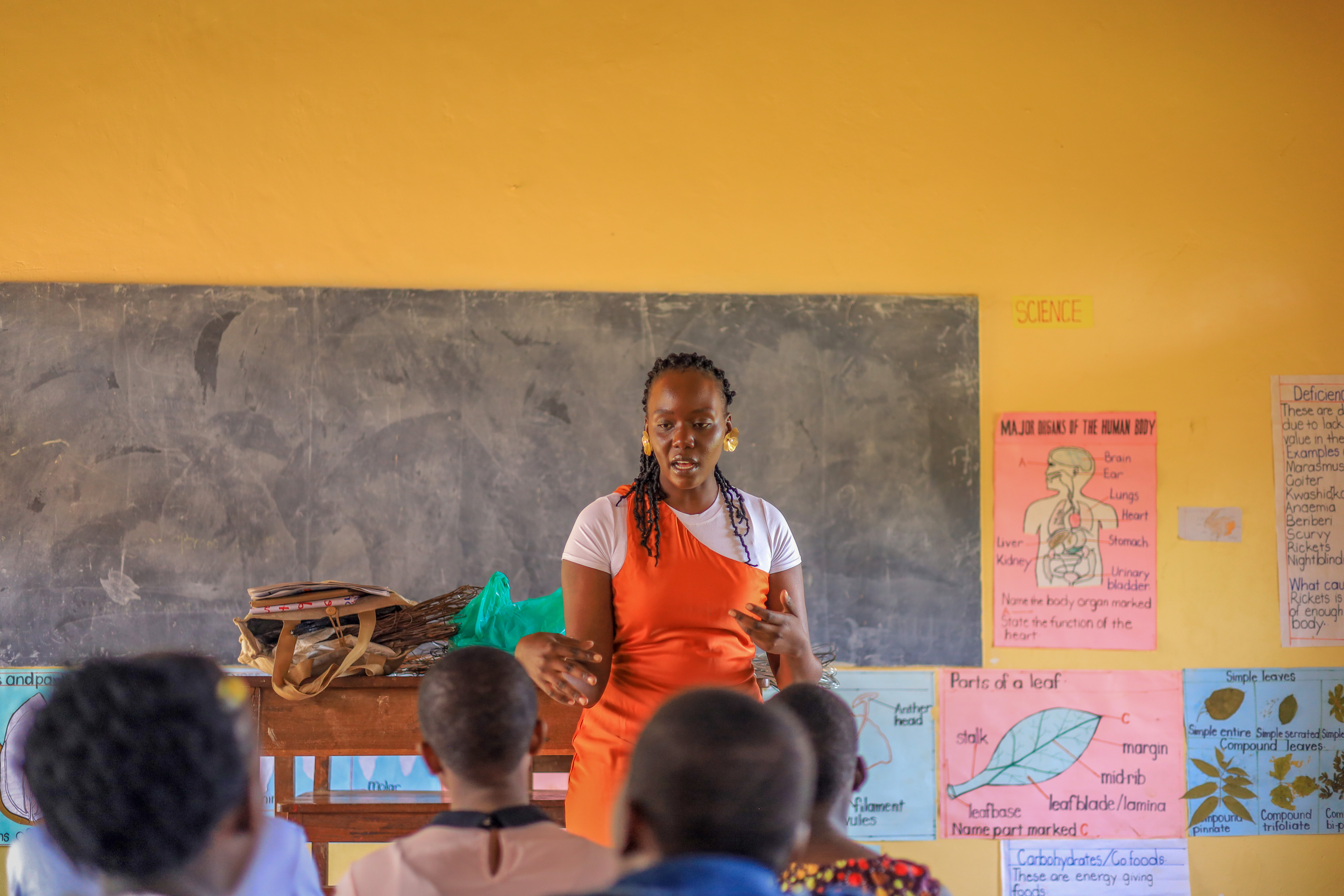 Classroom workshop with students and a facilitator